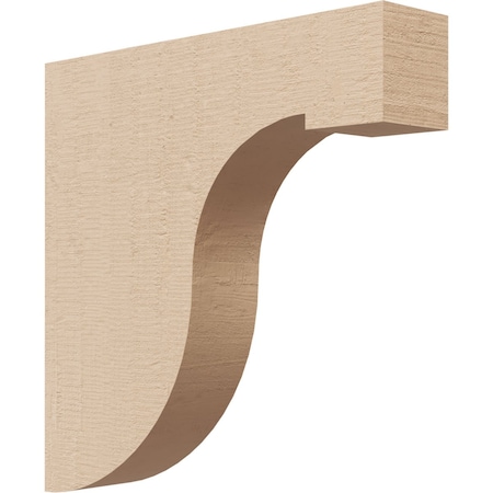 Ekena Millwork 2"W x 10"D x 10"H Thin Del Monte Rough Cedar Woodgrain TimberThane Corbel, Primed Tan CORUR02X10X10DELRCPR